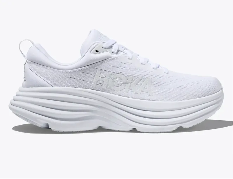 Hoka One One Bondi 8 Running Shoes White/White